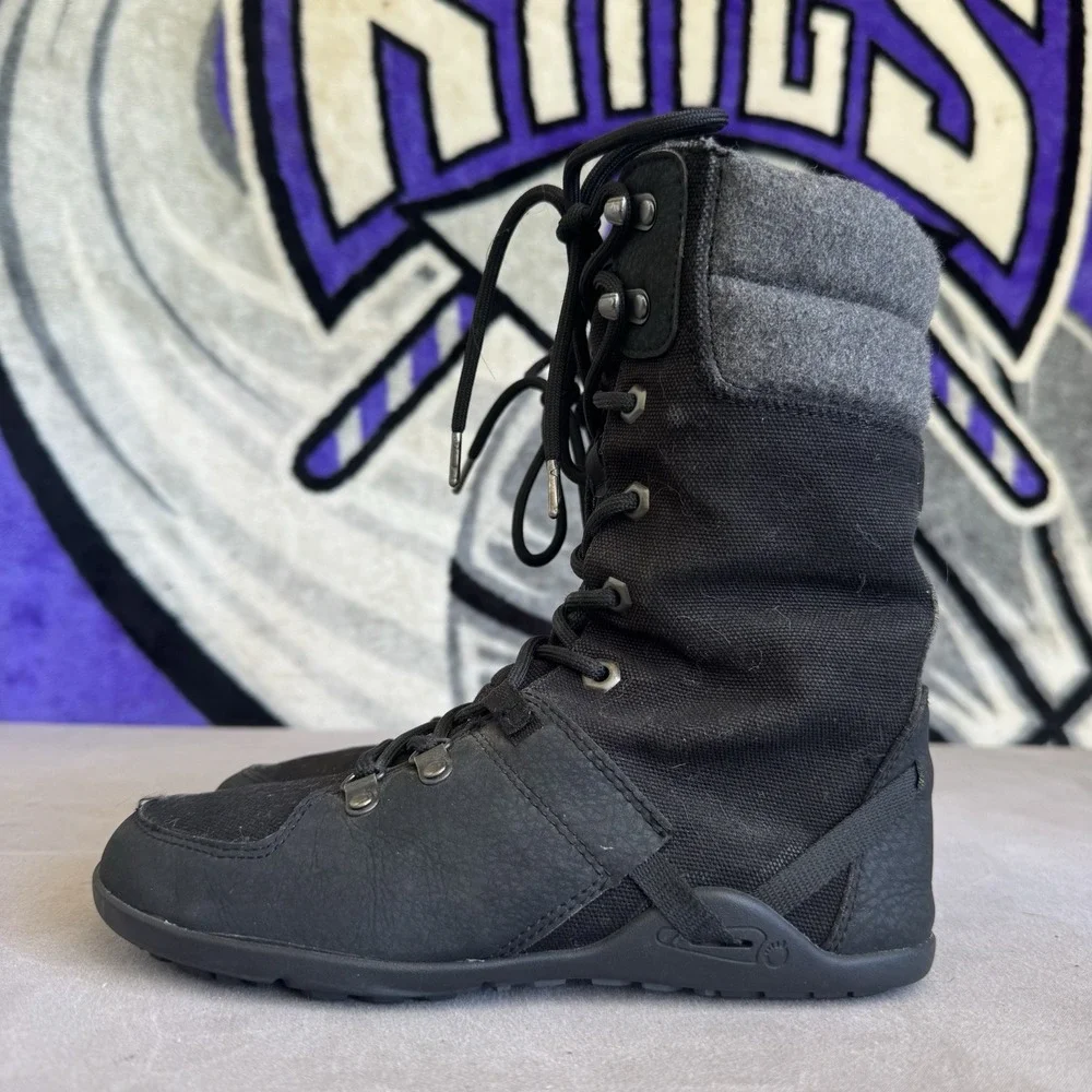 Size 7 - Xero Shoes Mika Boots Womens Minimalist Barefoot Winter Canvas Flannel